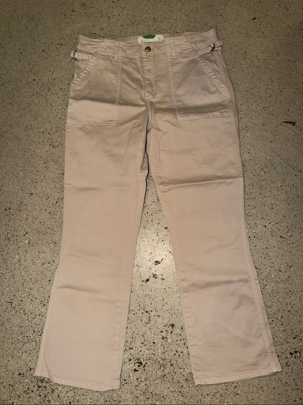 Anthropologie Light Beige Cream Utility Pants